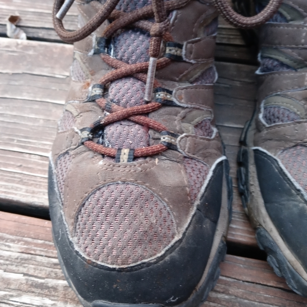 Merrell Men 10.5 Moab Mid Gore-Tex Dark Earth Hiking Trail Boots J87701 Get out - Picture 5 of 12
